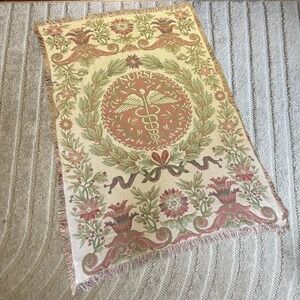 JENA HALL Designed Nurse Tapestry Throw Blanket Decor Home Furnishings Cottage